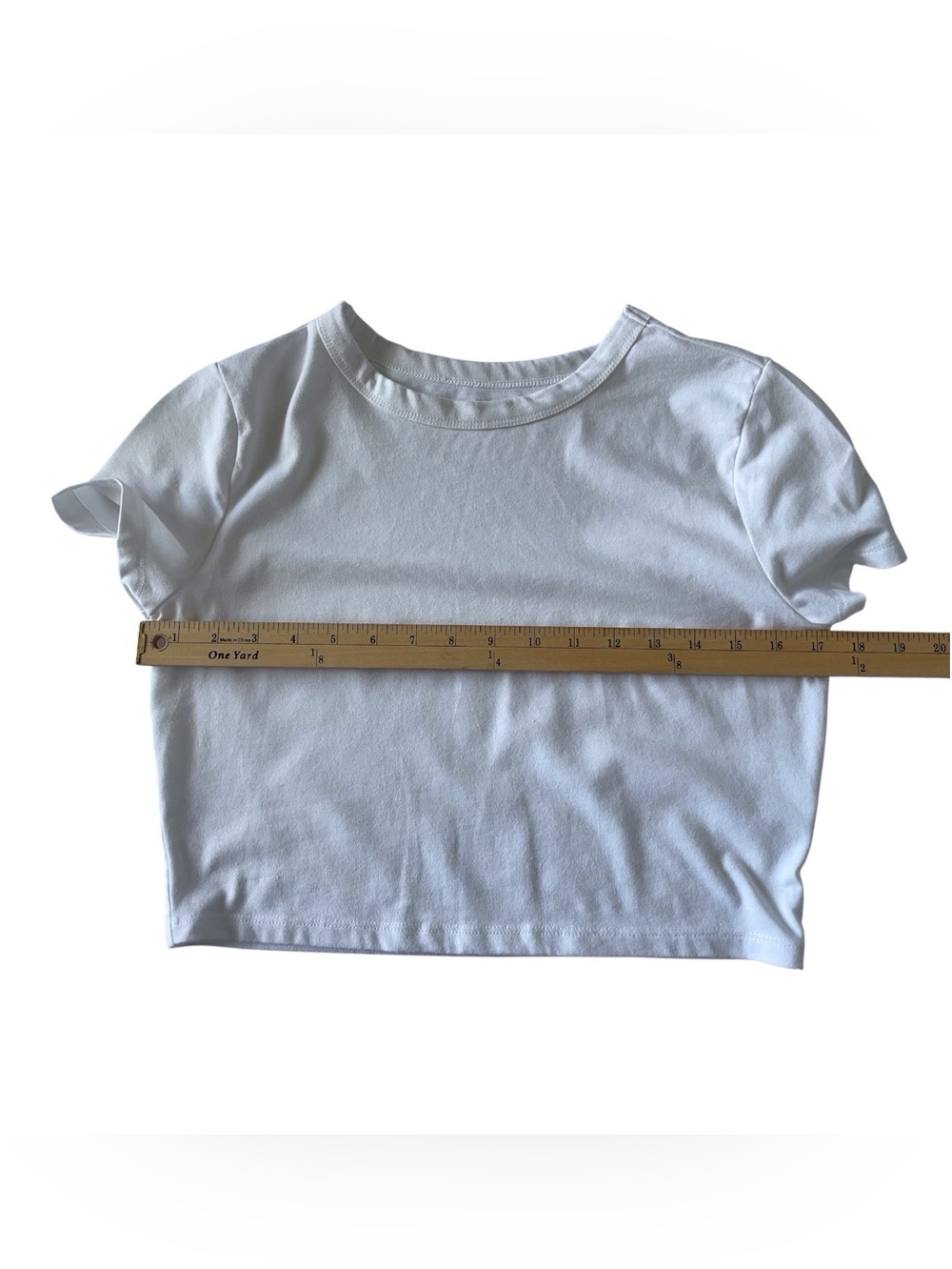 Women's Girls Junior Wild Fable White Crop Top, L - Picture 7 of 9